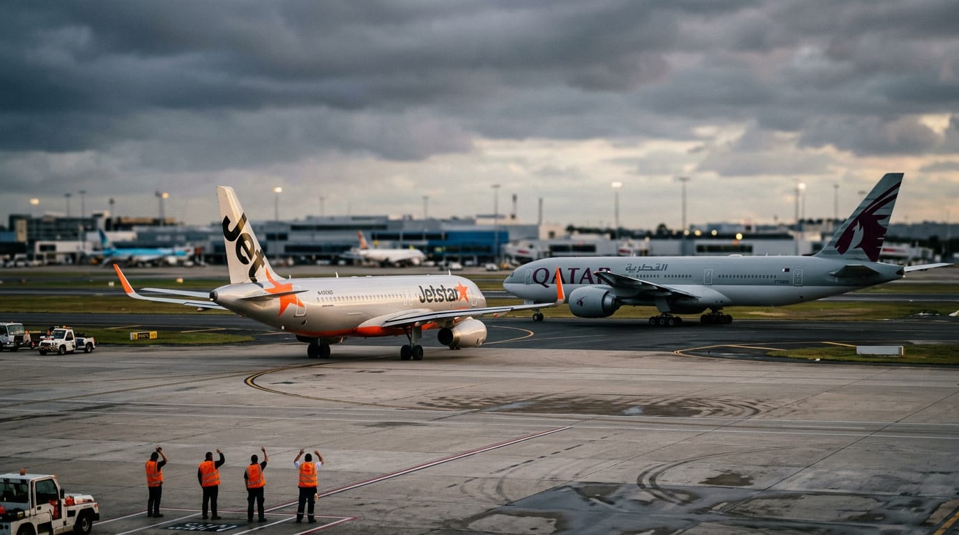 Sydney Airport on Edge After Near-Collision Between Jetstar and Qatar Airways Jets