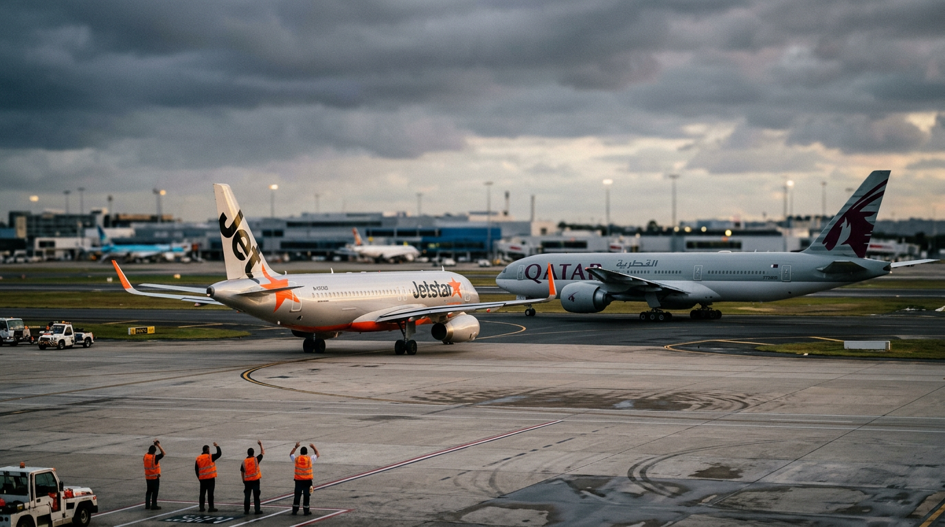 Sydney Airport on Edge After Near-Collision Between Jetstar and Qatar Airways Jets