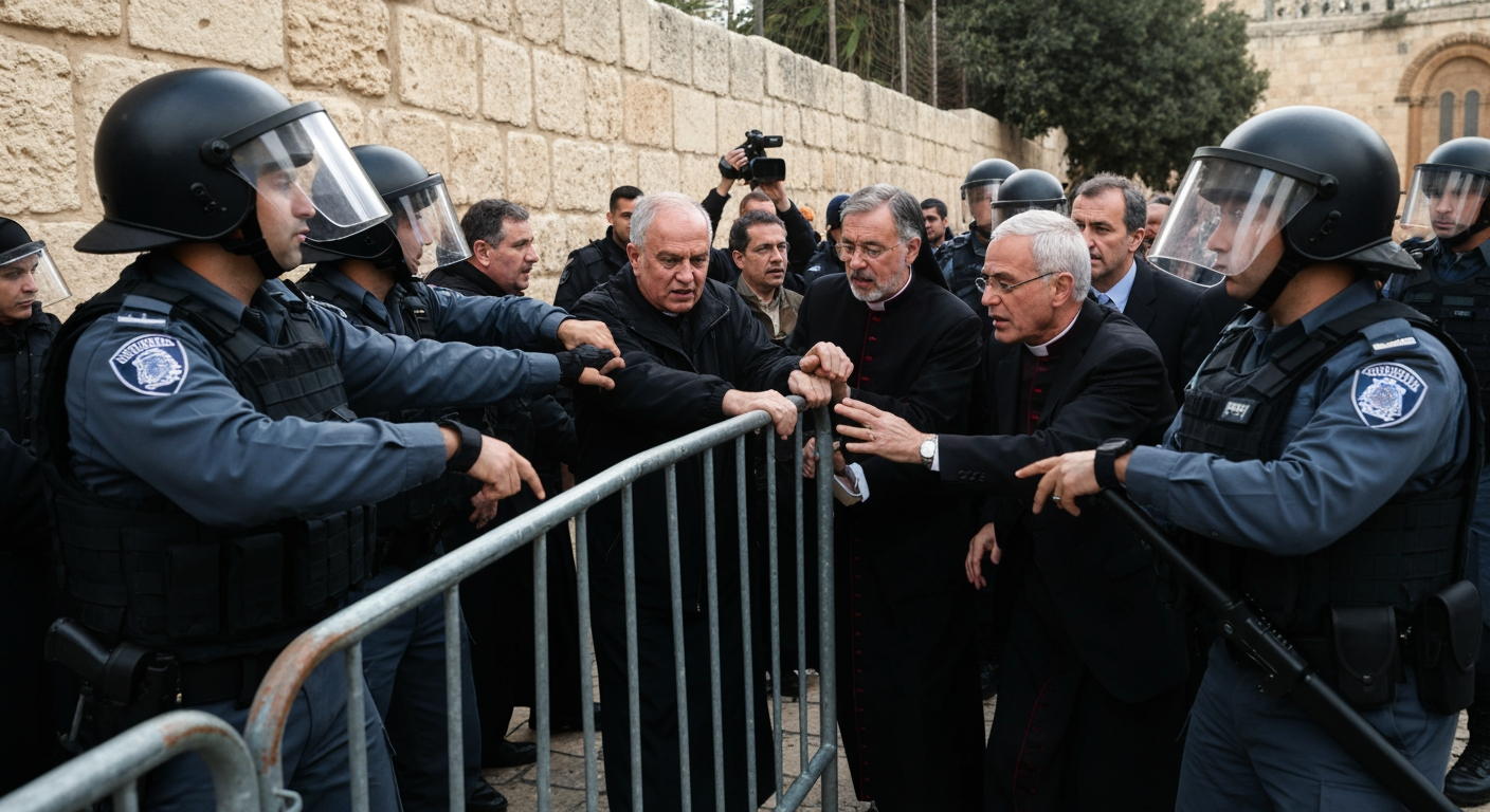 Jerusalem Holy Site Barricaded: Catholic Leaders Barred from Palm Sunday Mass in Unprecedented Move