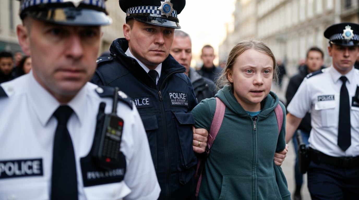 Greta Thunberg Arrested Under UK Terrorism Act in London Protest