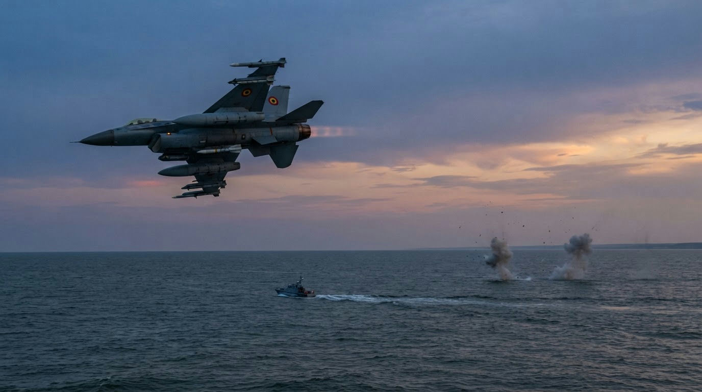 Romanian Fighter Jets Shoot Down Two Attack Drones Over Black Sea