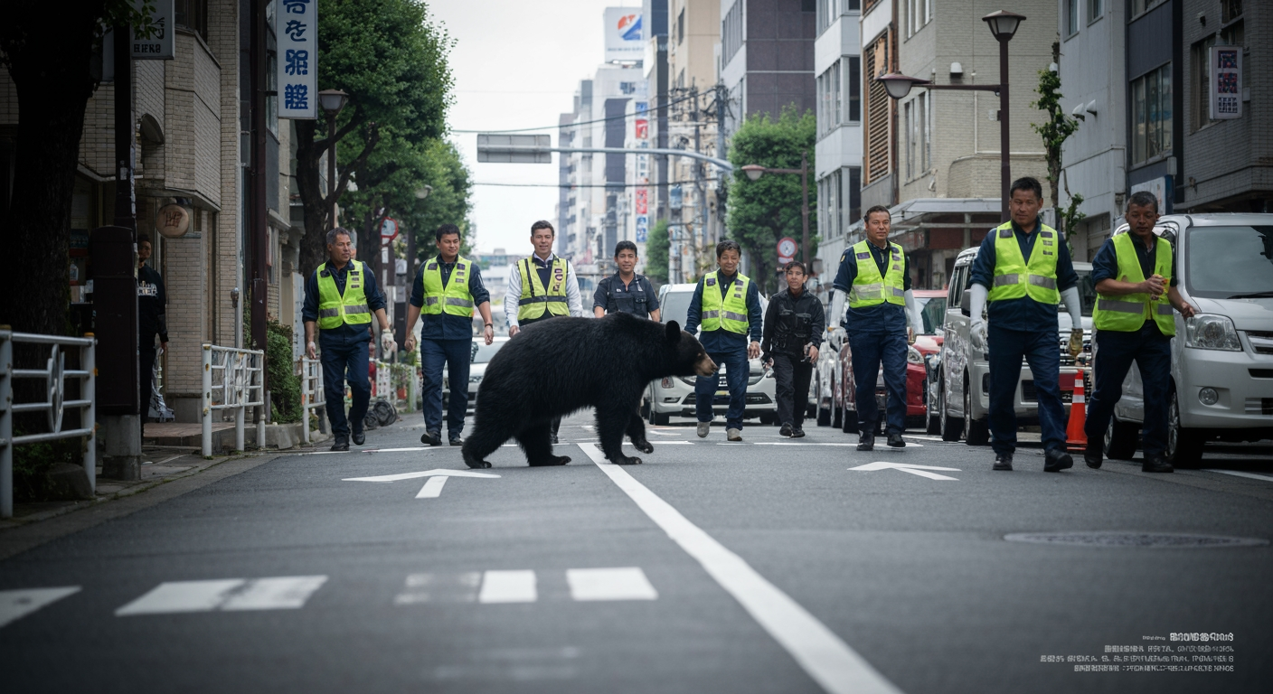 Urban Intruder: Black Bear Captured in Japanese City After Days-Long Pursuit