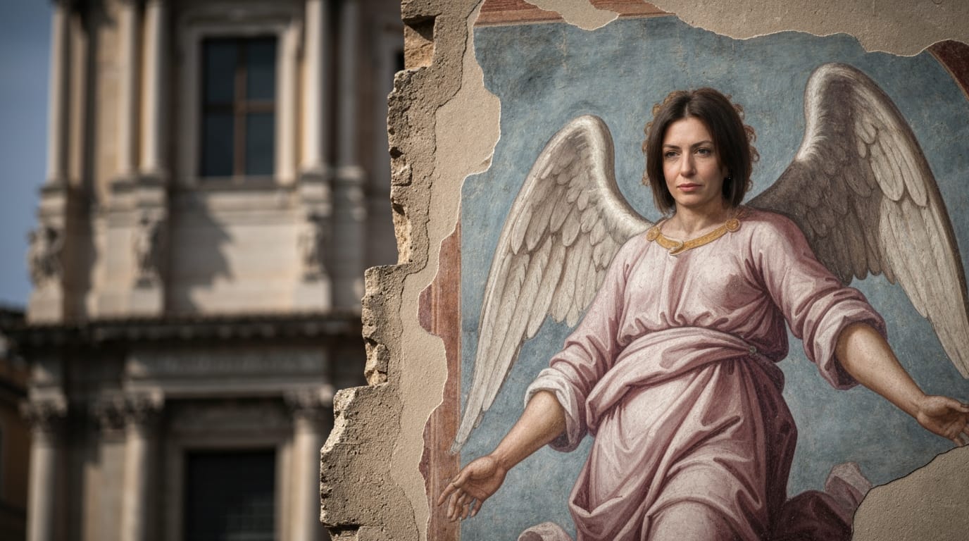 Roman Fresco Sparks National Debate as Angel Bears Striking Resemblance to Prime Minister Meloni