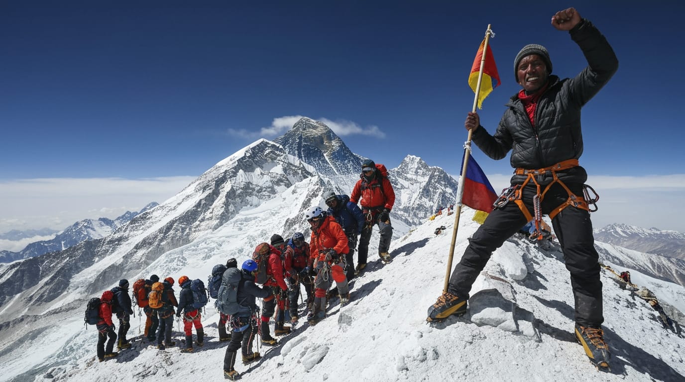 Mount Everest Witnesses Record-Breaking Single-Day Summit Surge From Nepal Side