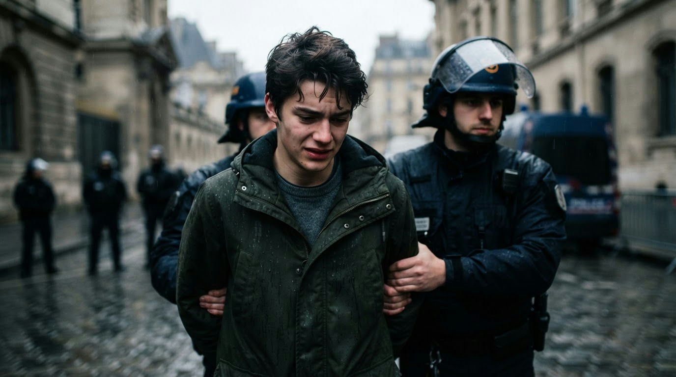 French Police Detain Hundreds as Nationwide High School Protests Escalate
