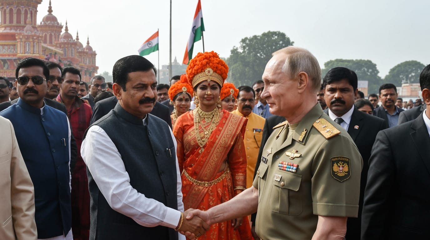 India Extends Red Carpet to Putin, Affirming Deep Ties Amidst Heightened Western Scrutiny