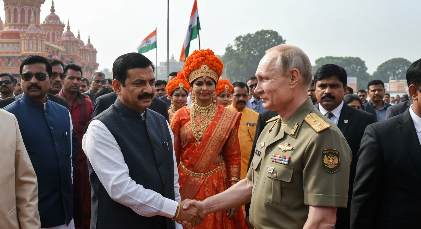 India Extends Red Carpet to Putin, Affirming Deep Ties Amidst Heightened Western Scrutiny
