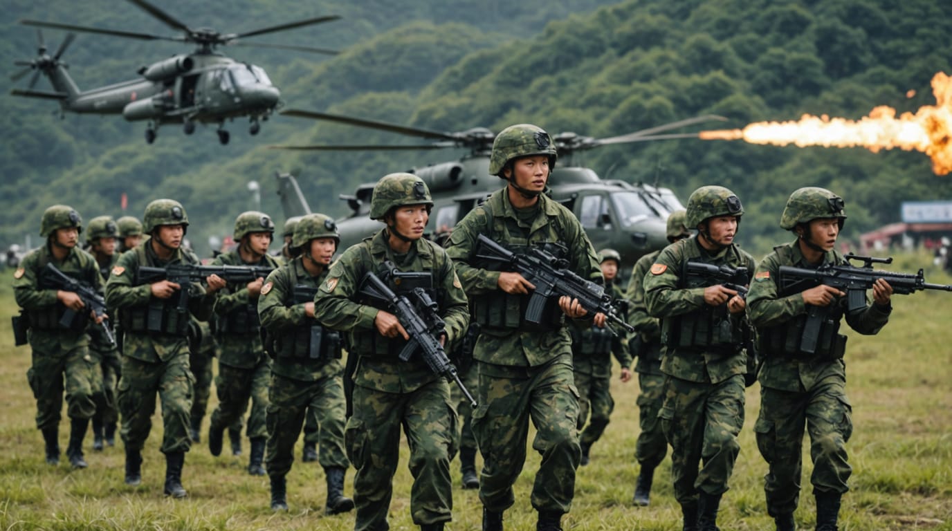 China Launches Large-Scale Military Drills Around Taiwan, Escalating Tensions