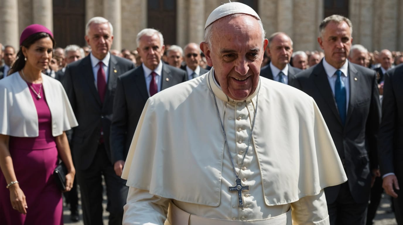 Pope Francis Makes First Public Appearance After Weeks-Long Illness