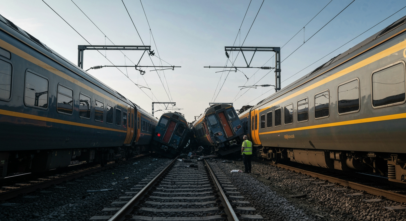Two Trains Collide North of London, Prompting Major Emergency Response and Multiple Injuries