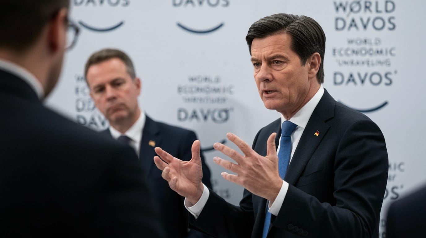 German Chancellor Merz Delivers Urgent Warning at Davos: Old World Order 'Unraveling at Breathtaking Pace'