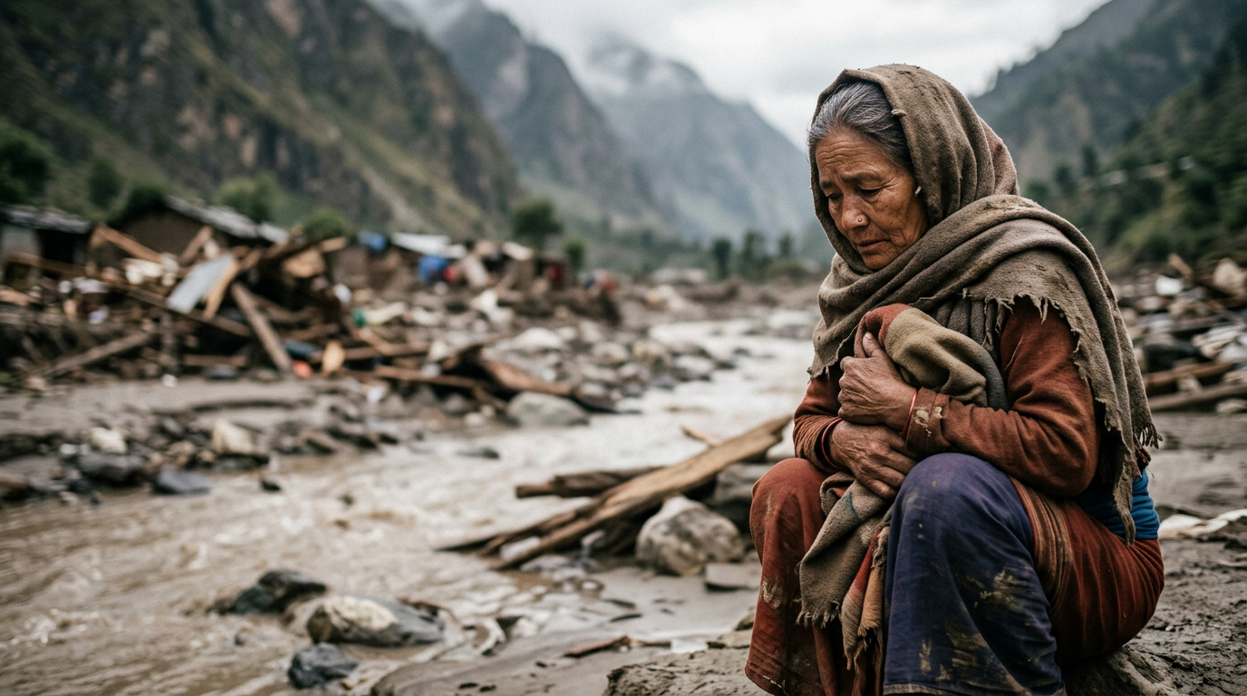 Deadly Flash Flood Engulfs Villages on Nepal-Tibet Border, Leaving Trail of Devastation
