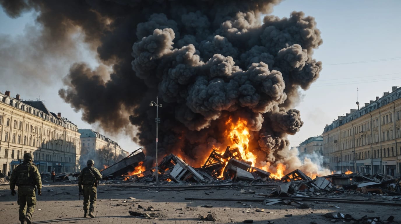 Explosions Rock Kyiv as Russia Intensifies Overnight Attacks
