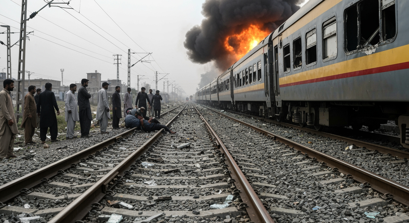 Deadly Train Blast Rocks Balochistan, Claiming Lives in Quetta