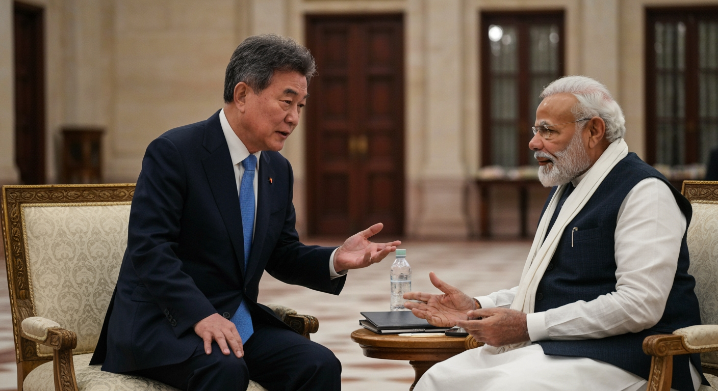 South Korean President Lee Jae Myung Arrives in India, Setting Stage for Major Economic Overhaul with Modi