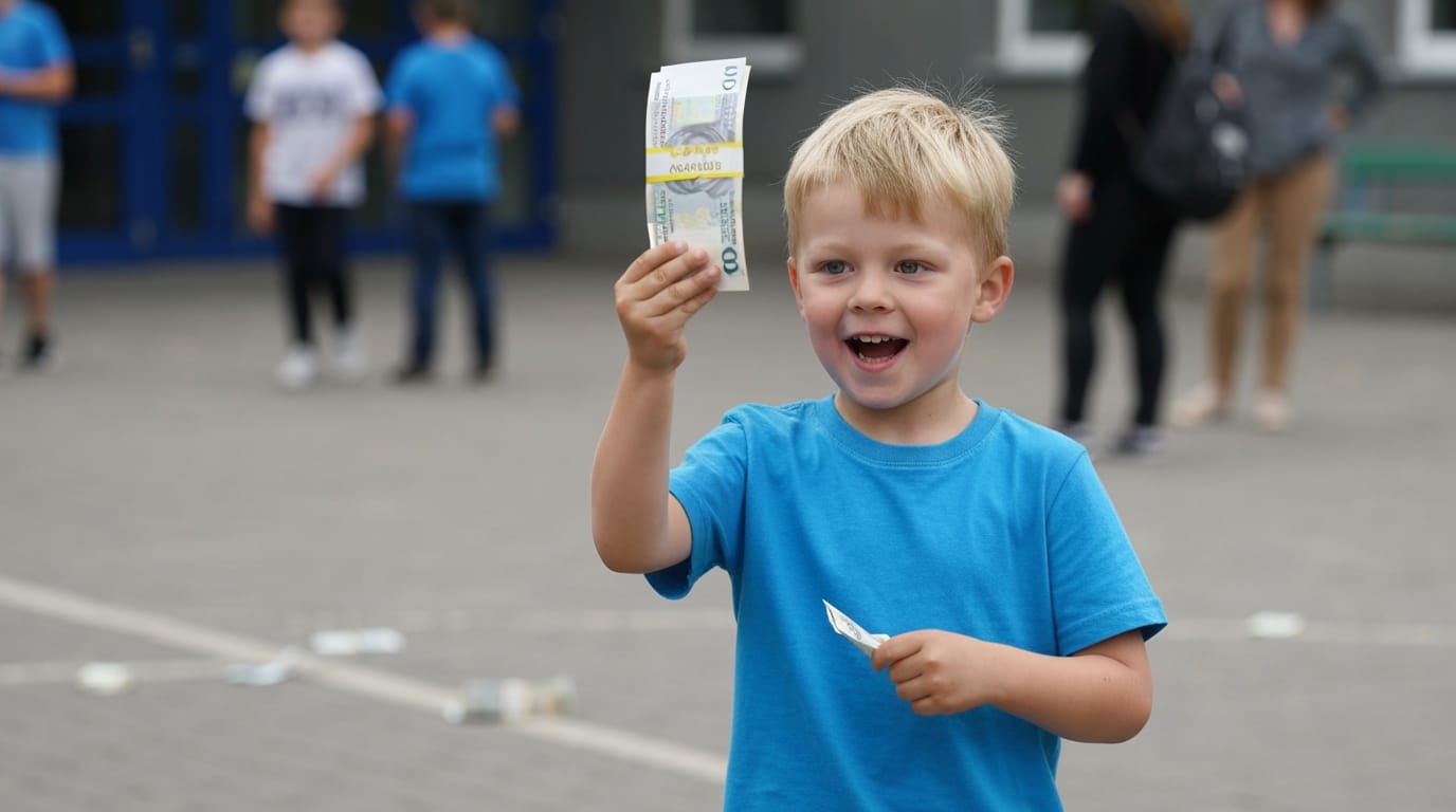 Seven-Year-Old's €5,000 Classroom Display Sparks Discussion on Child Financial Literacy