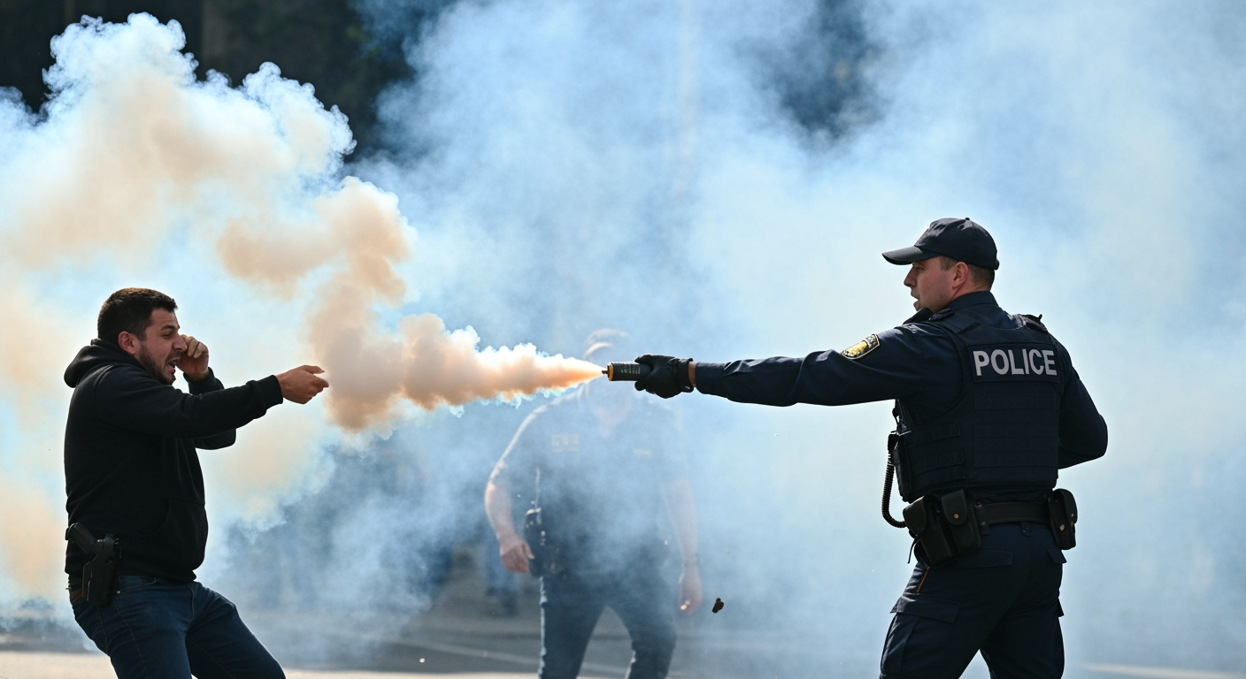 Swiss Police Deploy Tear Gas Against Anti-G7 Protesters Amid Violent Clashes in Geneva