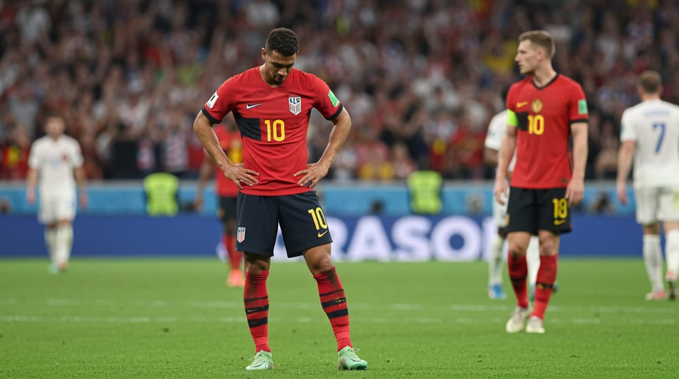 Belgium Ends US World Cup Dream Amidst Balogun Red Card Controversy After Tumultuous Build-Up