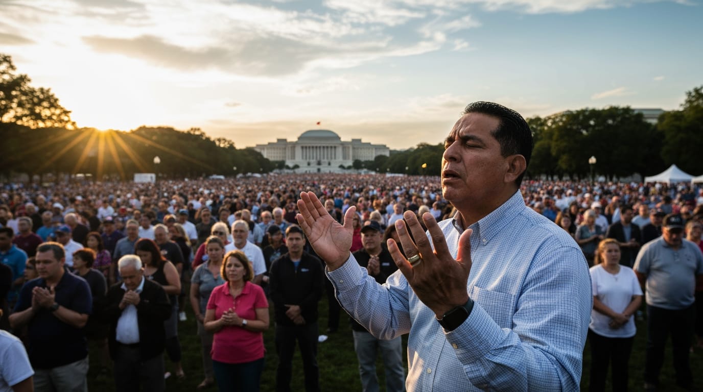 Thousands Gather in Washington for "Rededicate 250" Prayer Rally on National Mall