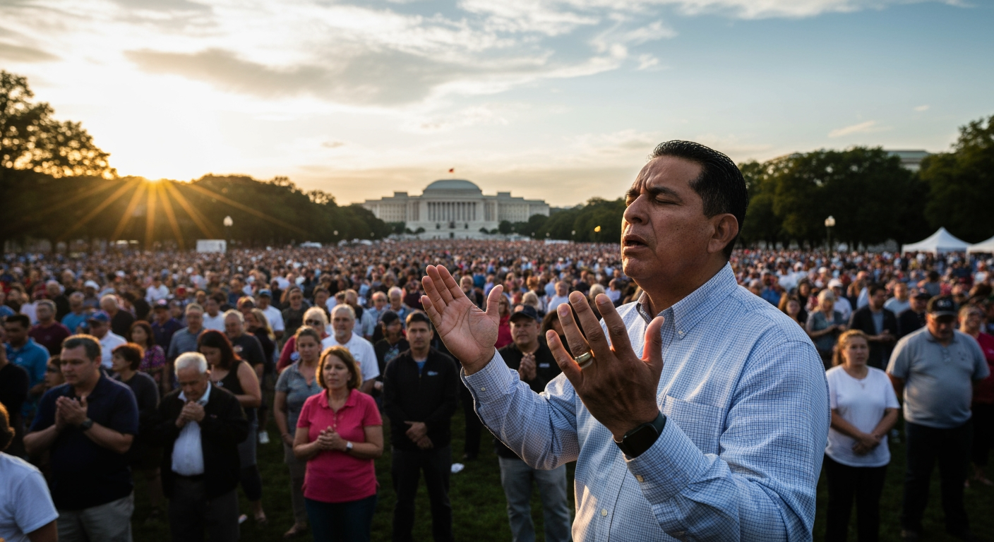 Thousands Gather in Washington for "Rededicate 250" Prayer Rally on National Mall
