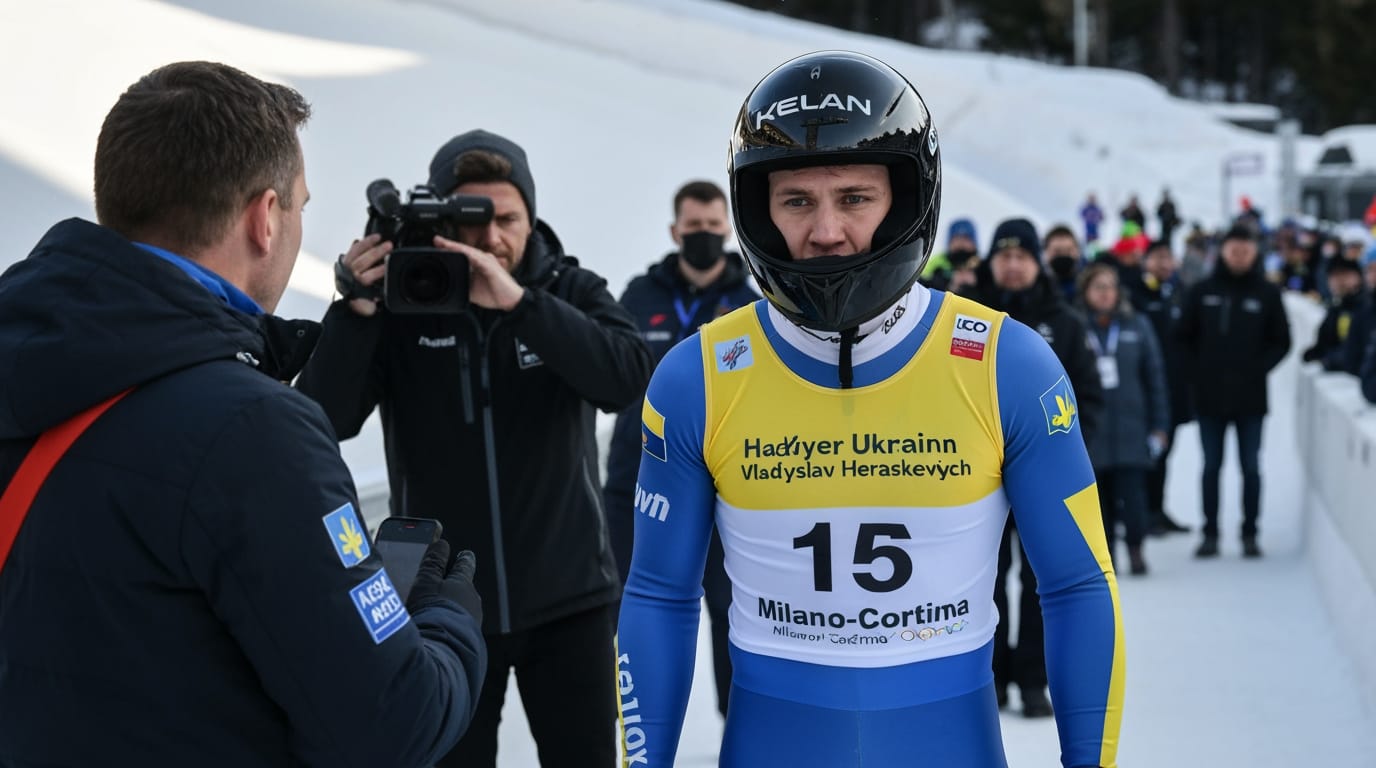 IOC Bars Ukrainian Racer's Memorial Helmet, Citing Political Neutrality Rule