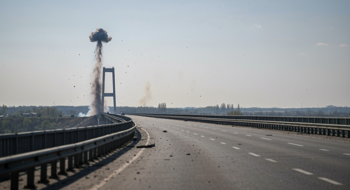 Strategic Railway Bridge in Crimea Severed, Key Russian Supply Line Interrupted