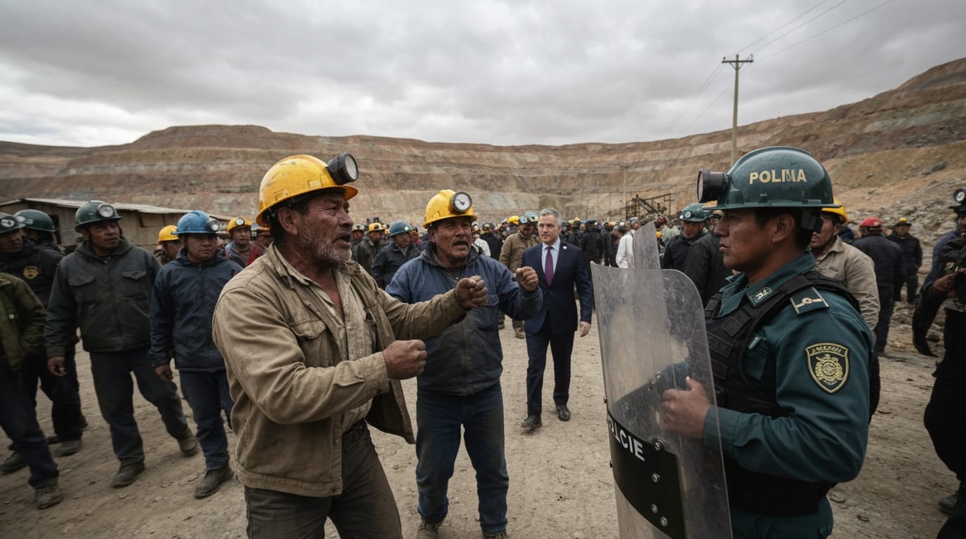 Bolivia Gripped by Widespread Unrest as Miners Clash with Police, President Paz Faces Calls for Resignation