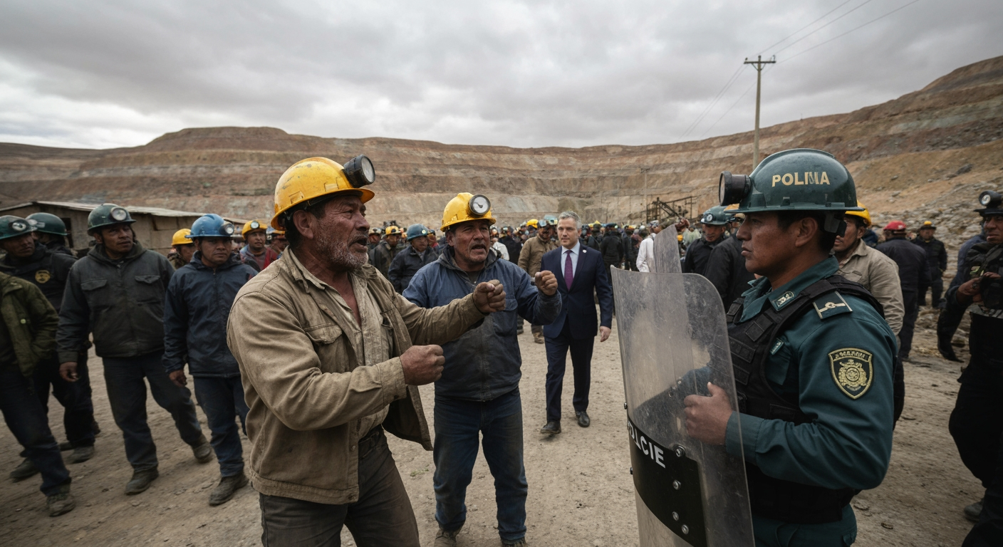 Bolivia Gripped by Widespread Unrest as Miners Clash with Police, President Paz Faces Calls for Resignation
