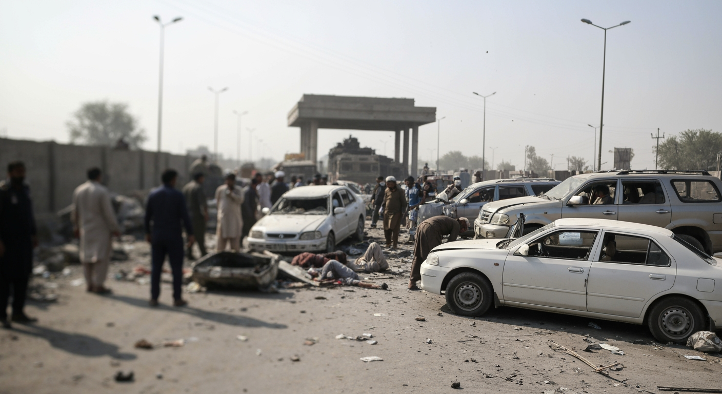 Deadly Car Bomb Rips Through Northwest Pakistan Checkpoint, Killing 12 Police Officers