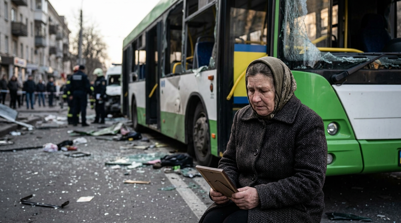 Deadly Strike on Passenger Bus in Russian-Occupied Luhansk Claims Nine Lives