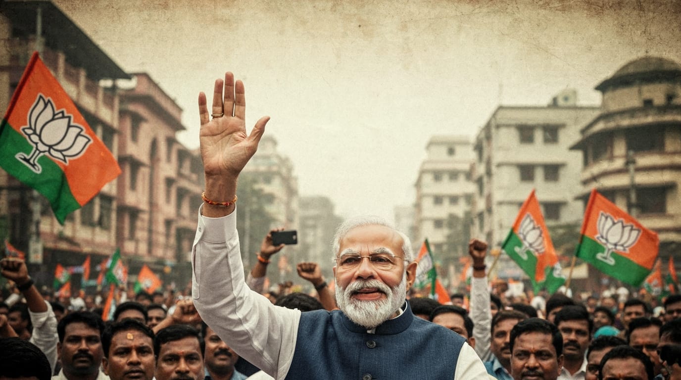 Historic Shift in West Bengal: BJP Triumphs, Bolstering Modi's National Standing