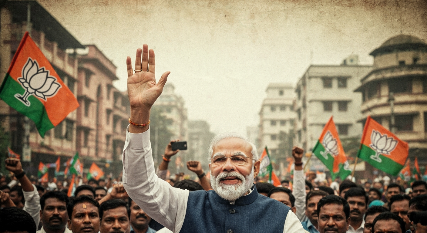 Historic Shift in West Bengal: BJP Triumphs, Bolstering Modi's National Standing