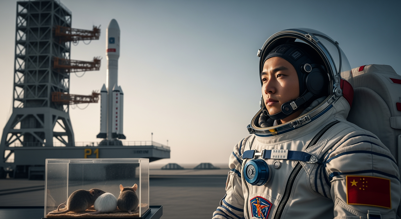 China Launches Groundbreaking Space Mission with Youngest Astronaut and Historic 'Space Mice'