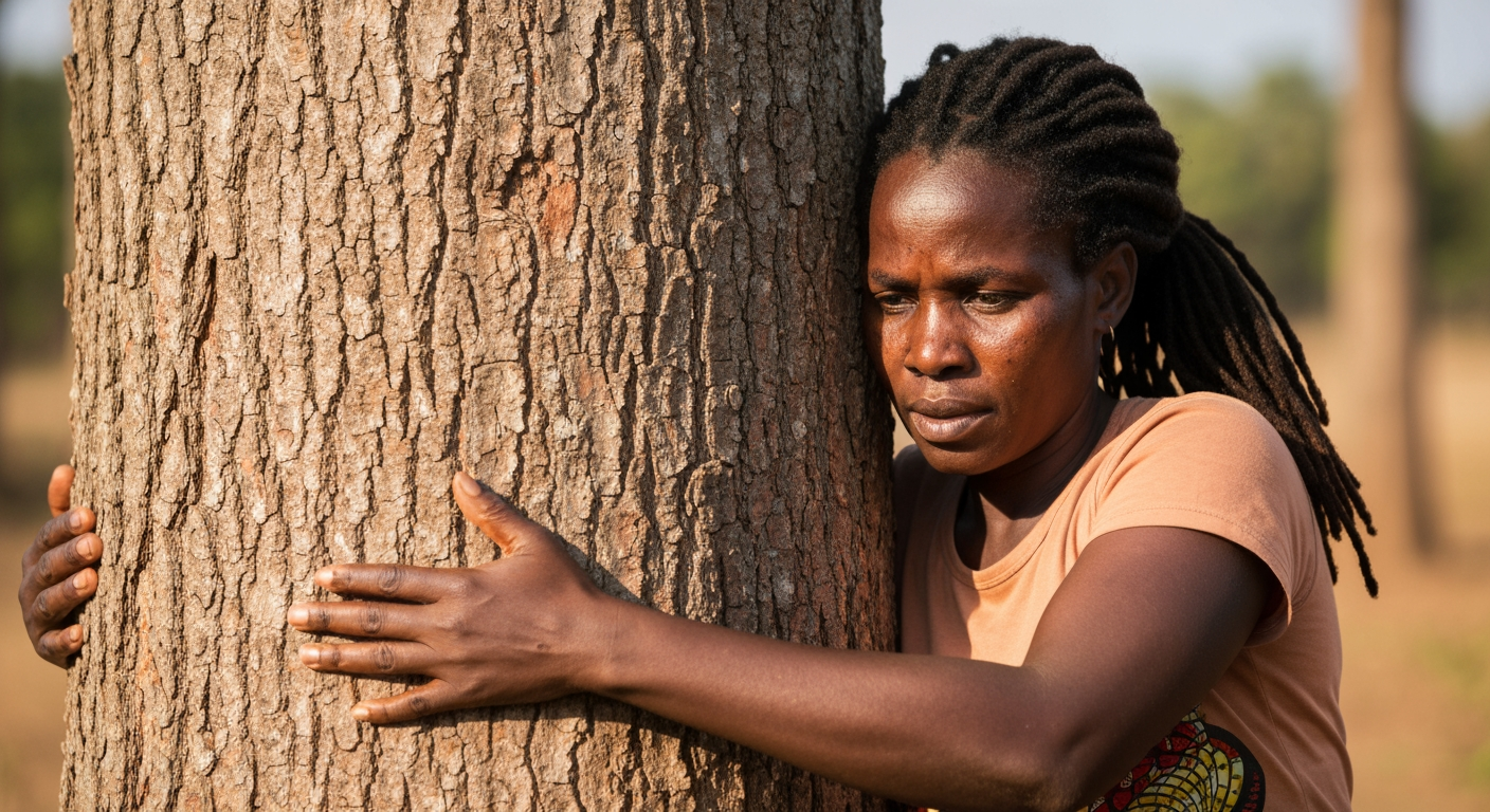 Kenyan Activist Truphena Muthoni Shatters Own Record with 72-Hour Tree Hug, Captivating a Nation