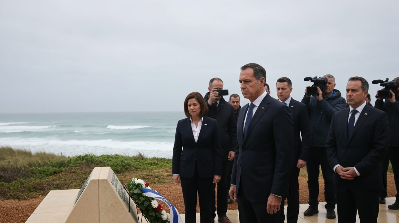 Israeli President Visits Bondi Beach Attack Site, Offers Solace Amidst Grief and Global Tensions