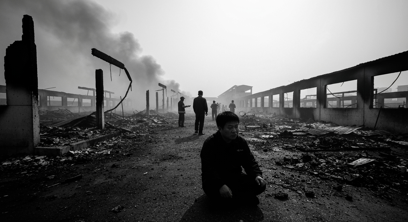 Devastating Blaze Engulfs Chinese Shoe Factory, 'Heavy Human Losses' Feared