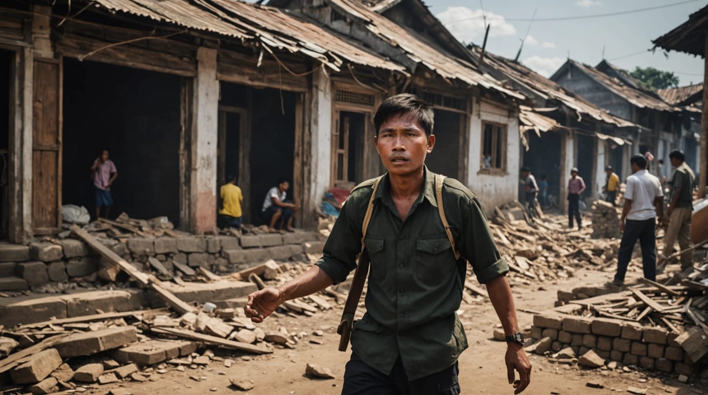 Earthquake Relief in Myanmar Crippled by Airstrikes, Aid Blockage