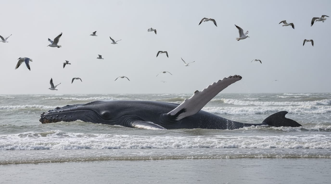 Humpback Whale's Epic Struggle for Survival Grips Germany's Baltic Coast
