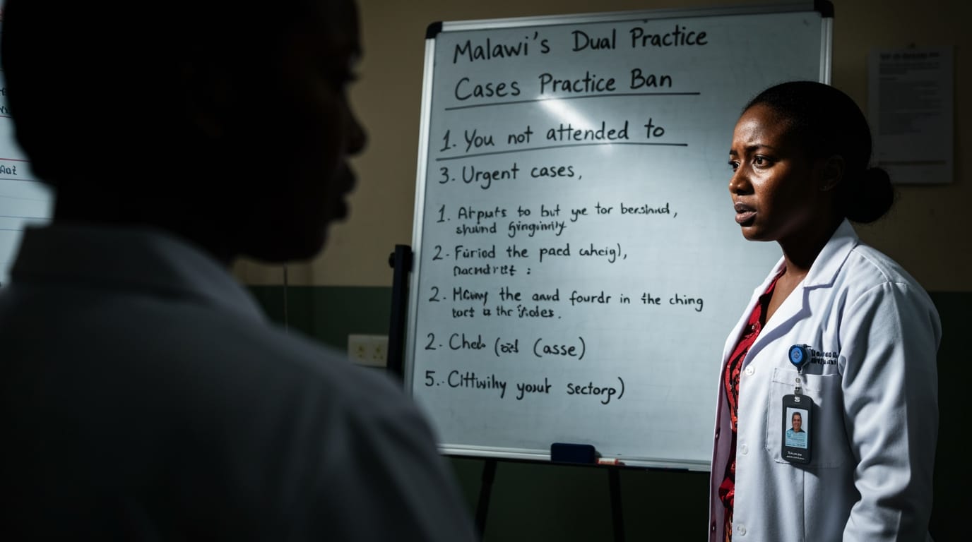 Malawi's Dual Practice Ban Ignites Fiery Debate, Threatening Health Sector Stability