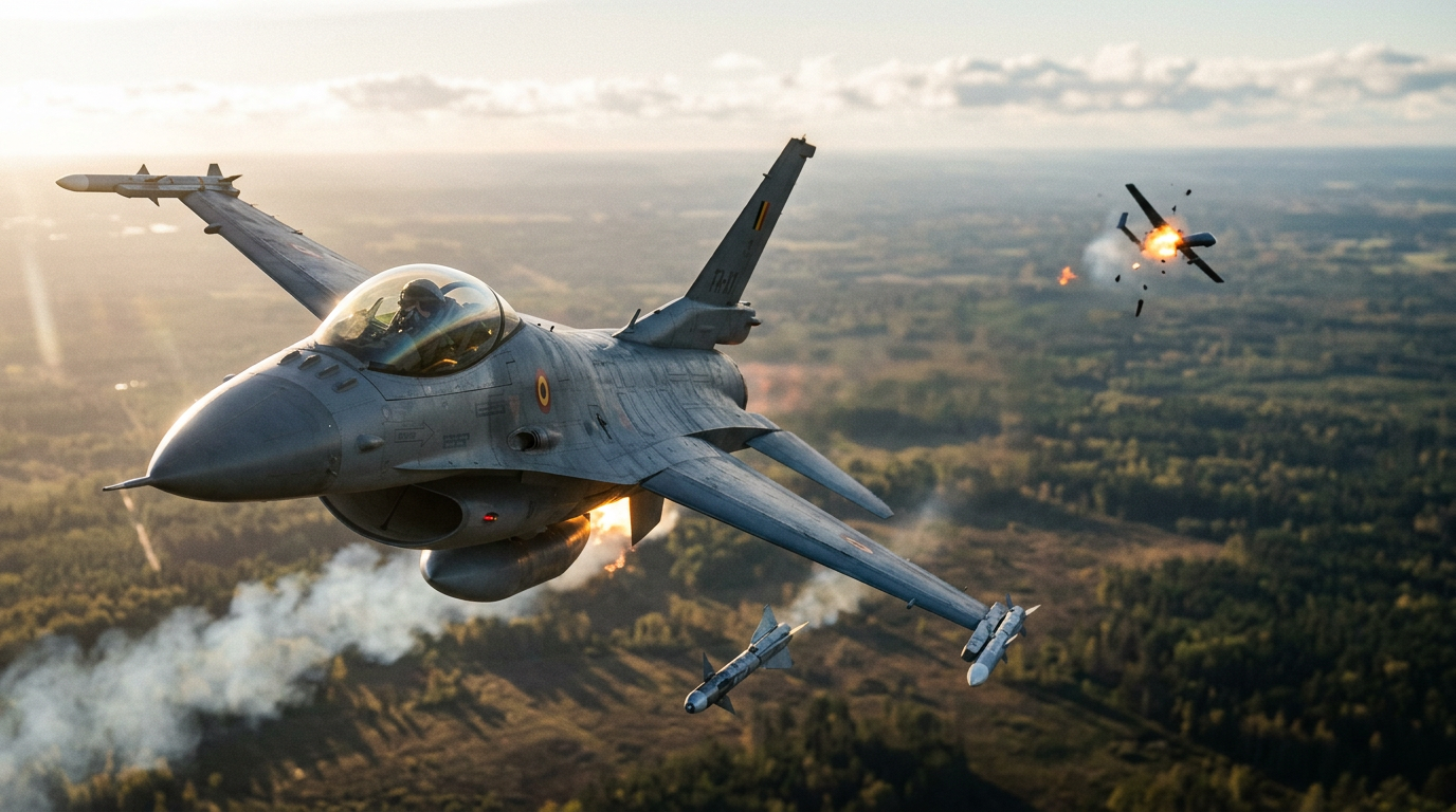 NATO Jets Down Drone Over Latvia Amid Rising Regional Tensions