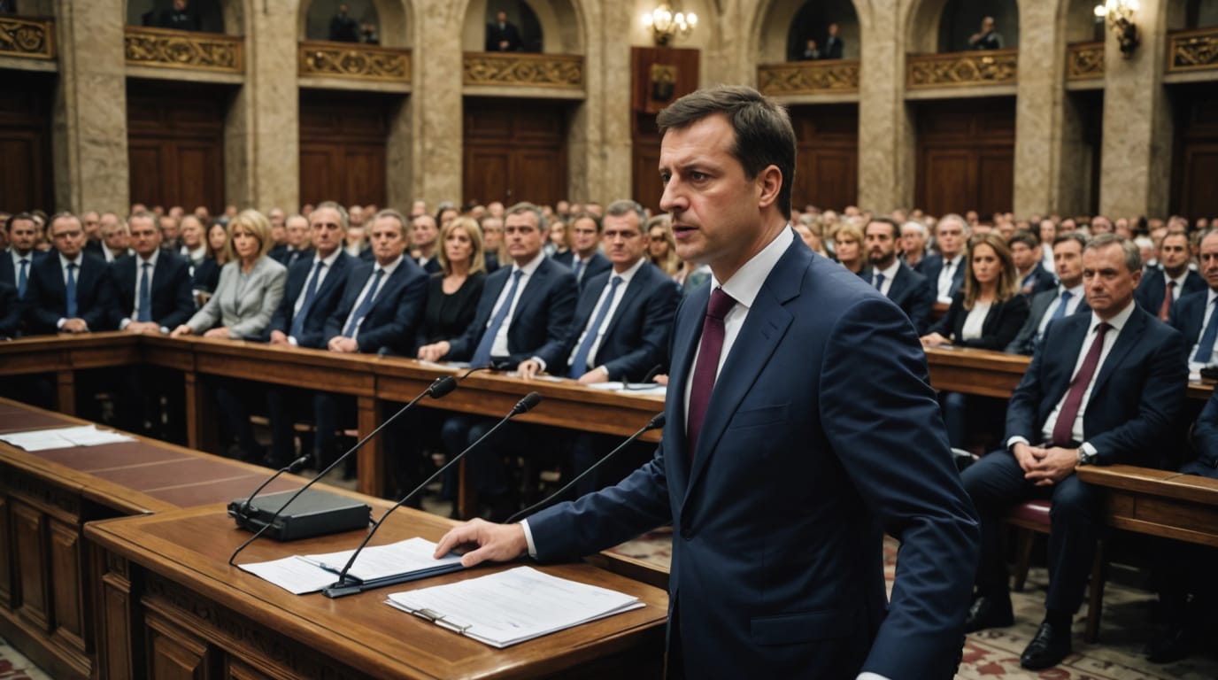 Chaos Erupts in Serbian Parliament as Opposition Protests Roil Government