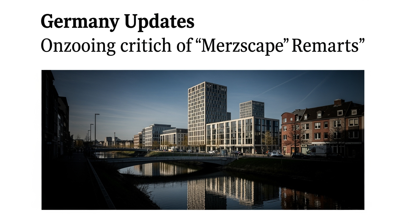 German Chancellor's "Cityscape" Remarks Continue to Ignite National Debate