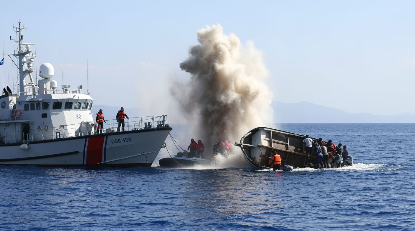 Tragic Collision in Aegean Claims 15 Migrant Lives, Rescue Efforts Ongoing Off Chios