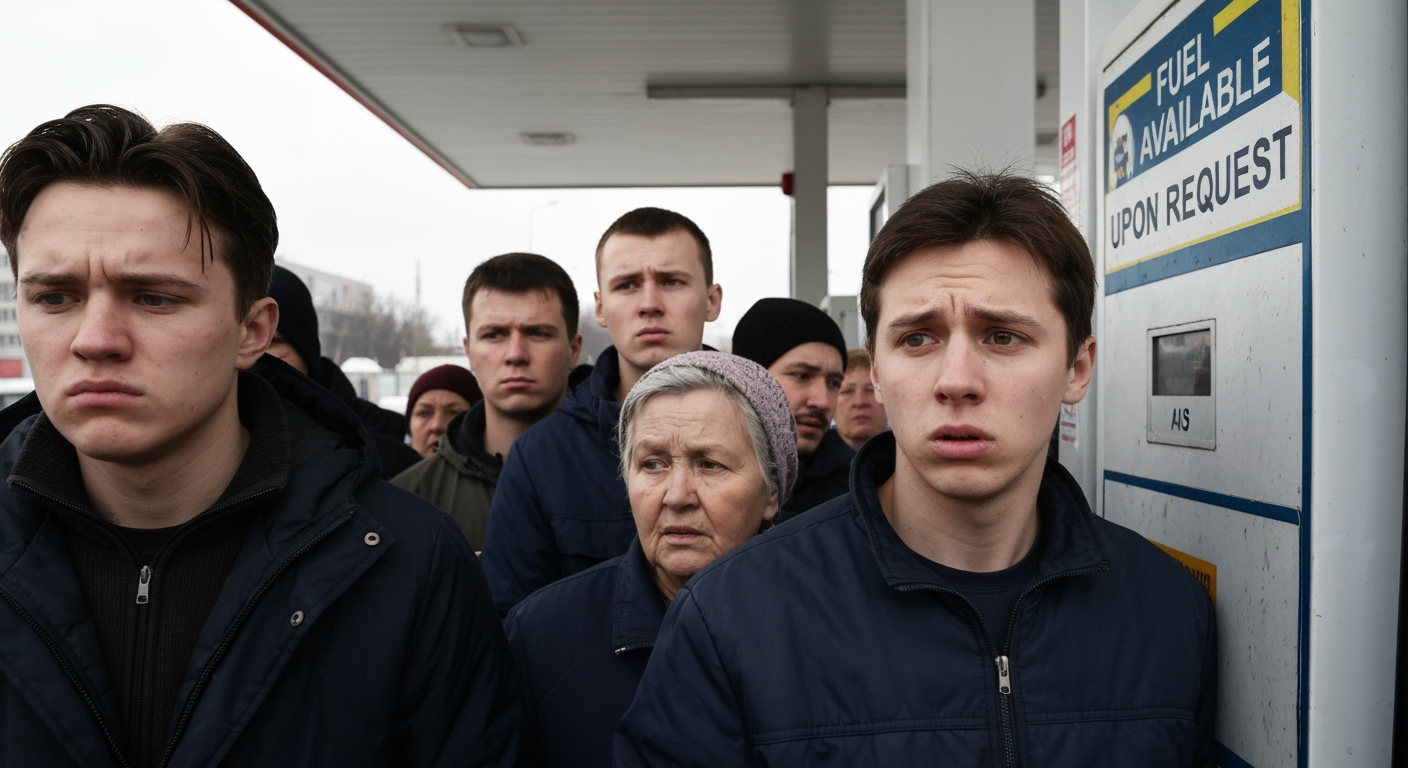Russia's Unprecedented Fuel Crisis: A Litmus Test for Putin's Stability Amidst Intensified Ukrainian Strikes