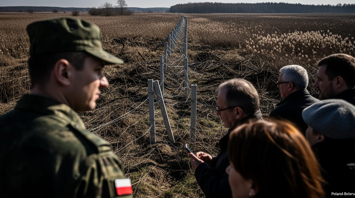 Border Wall Divides Wildlife and Wilderness on Poland-Belarus Frontier