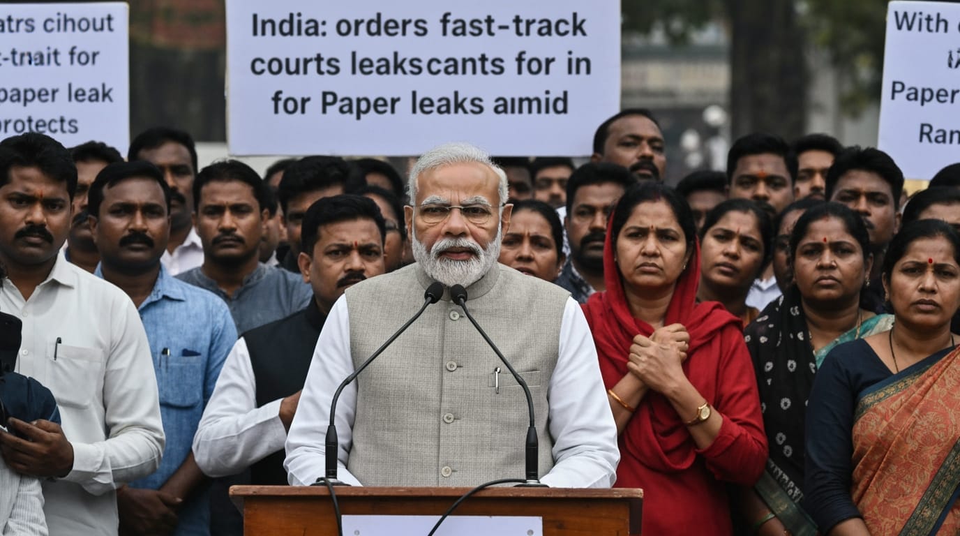 India Moves to Combat Exam Paper Leaks with Fast-Track Courts Amid Widespread Protests