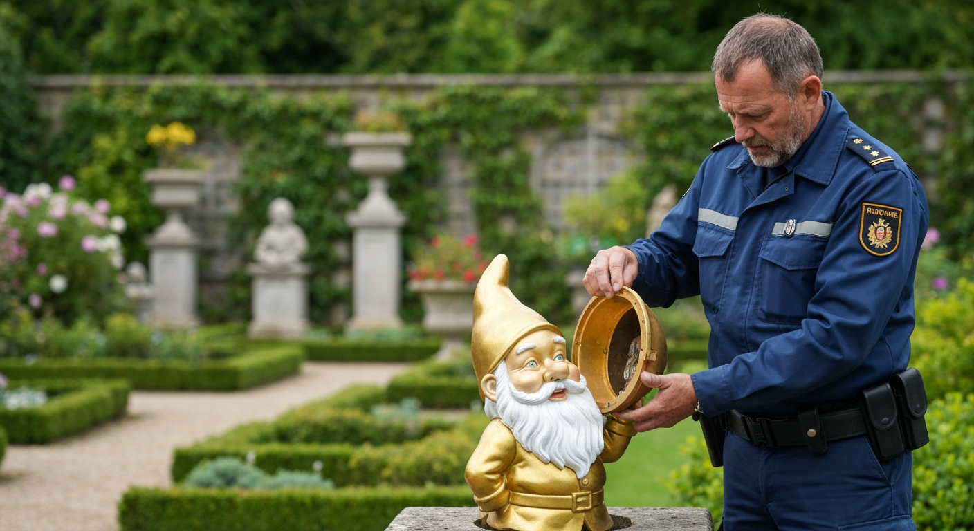 Golden Gnomes Conceal Million-Euro Ketamine Cache at German Airport