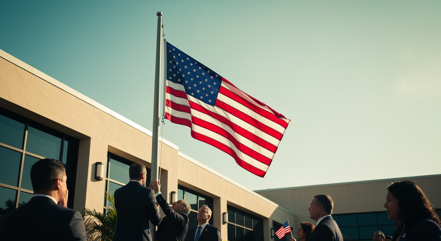 U.S. Flag Flies Over Caracas Embassy After Seven-Year Hiatus, Signaling Monumental Diplomatic Shift