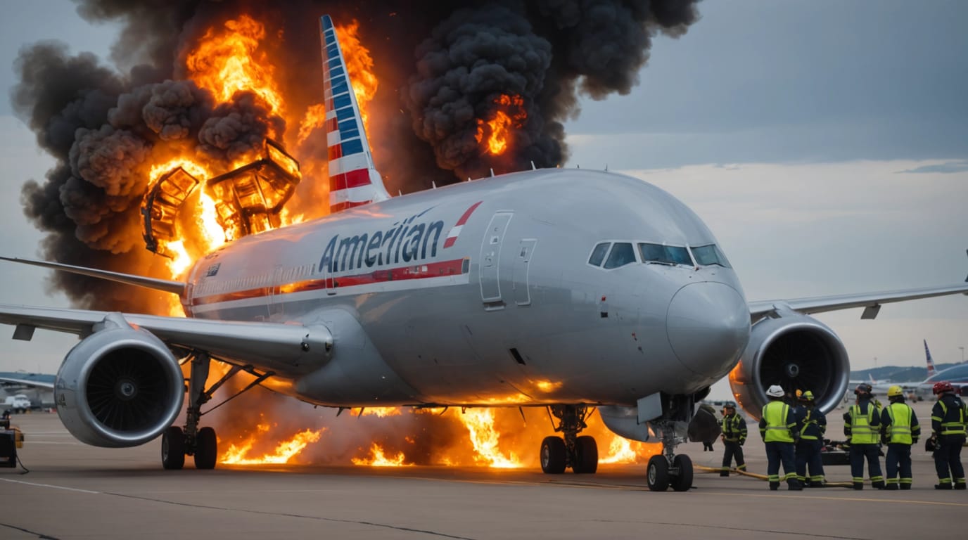 American Airlines Flight Evacuated After Engine Fire on Denver Tarmac