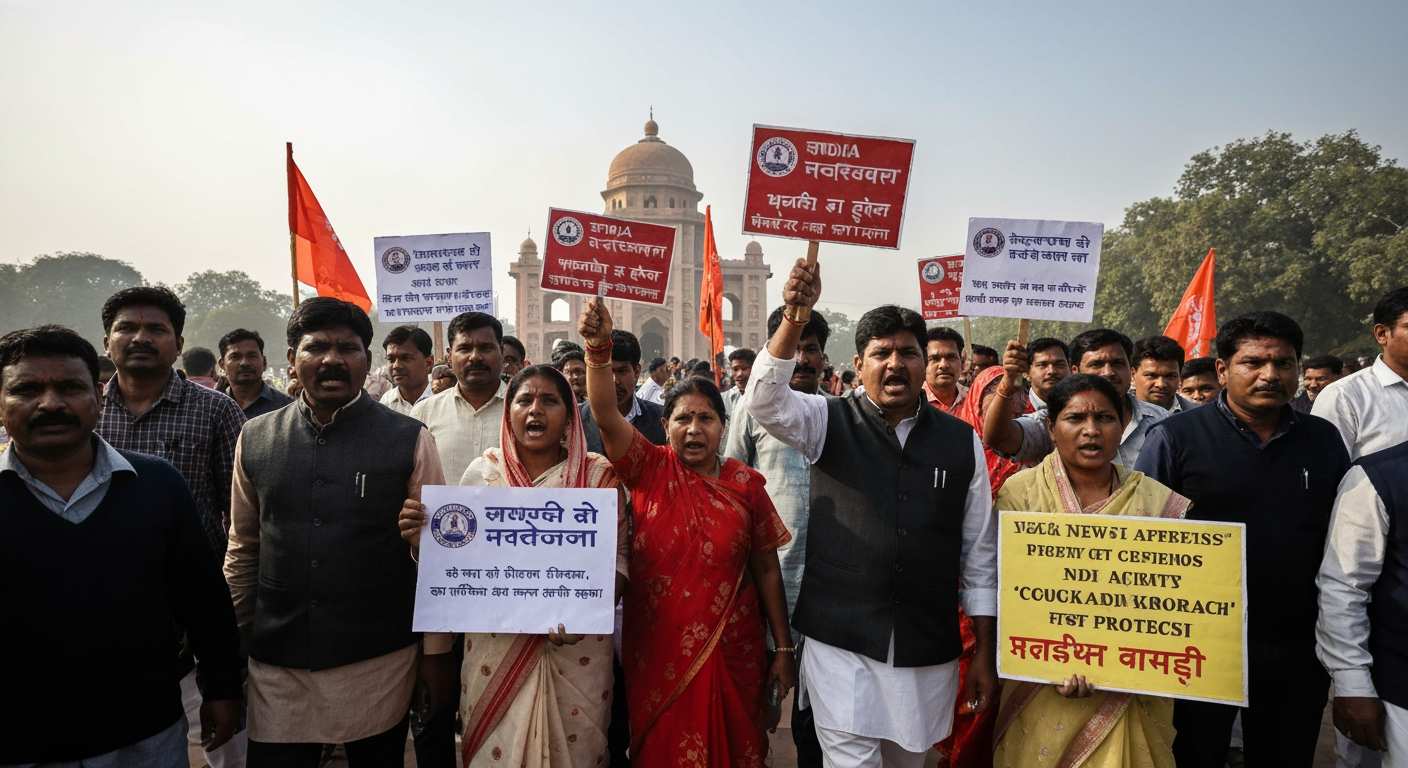 "Cockroach" Party Swarms Jantar Mantar in Delhi, Demanding Accountability Amidst Youth Frustration